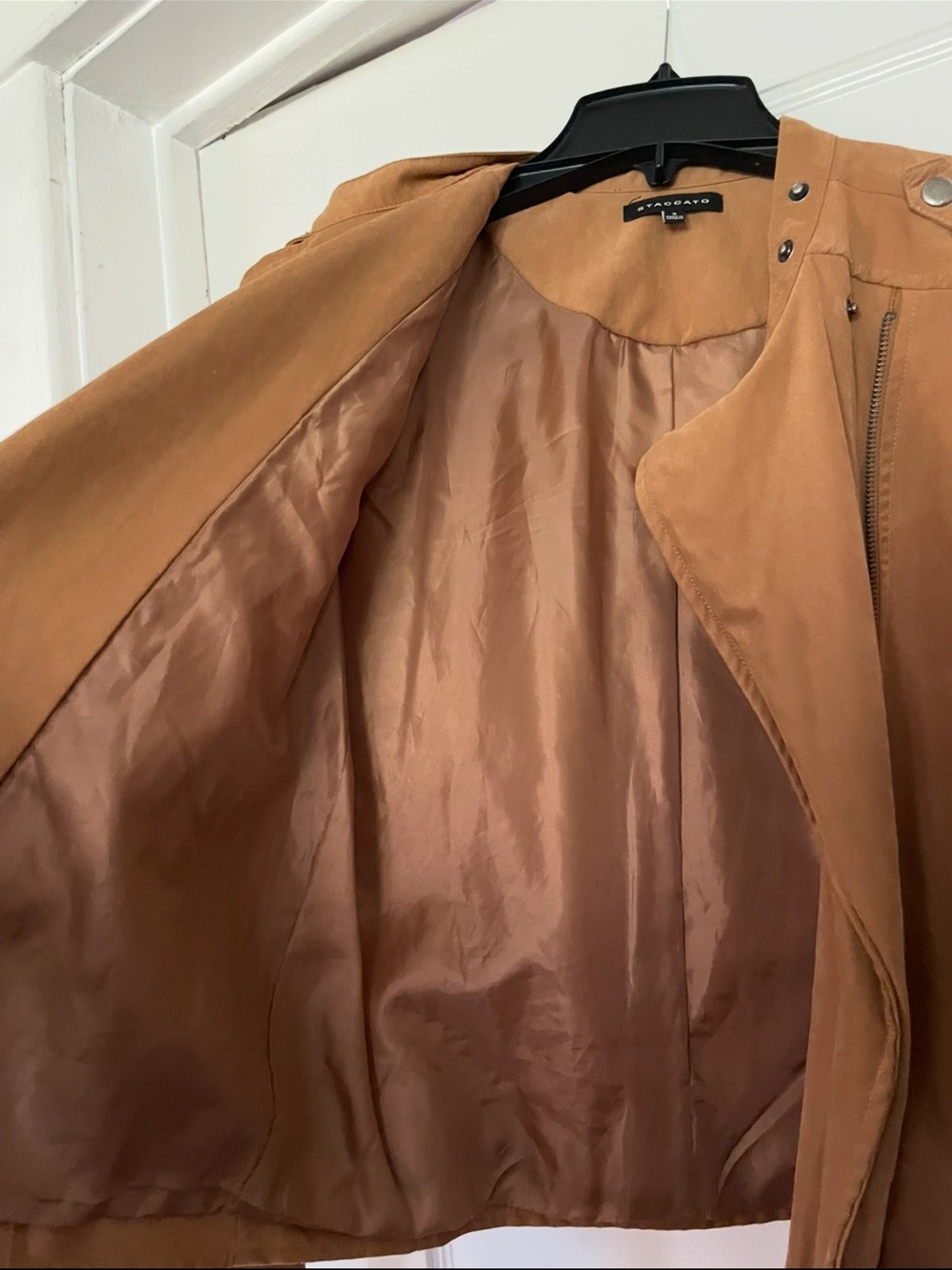 Staccato Women's Faux Suede Moto Jacket - Picture 16 of 16